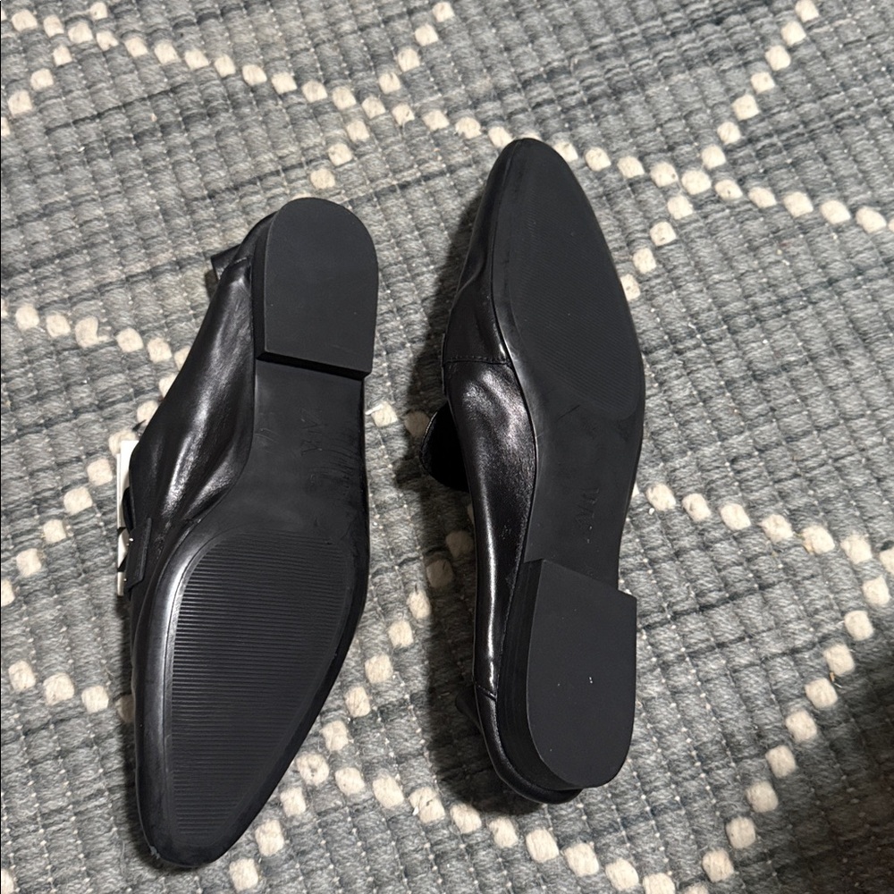 Zara Black Leather flats - Picture 4 of 6